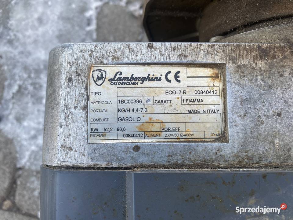 Palnik olejowy Lamborghini ECO7R 5090kW