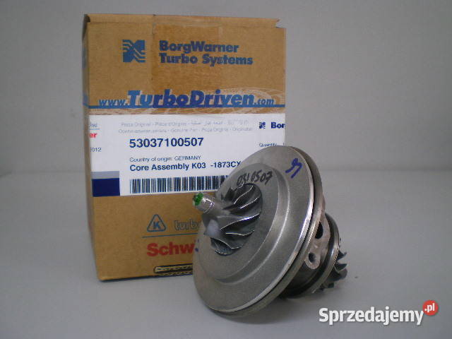 Nowy rdzeń BorgWarner KKK 53037100507 mazowieckie Siedlce sprzedam