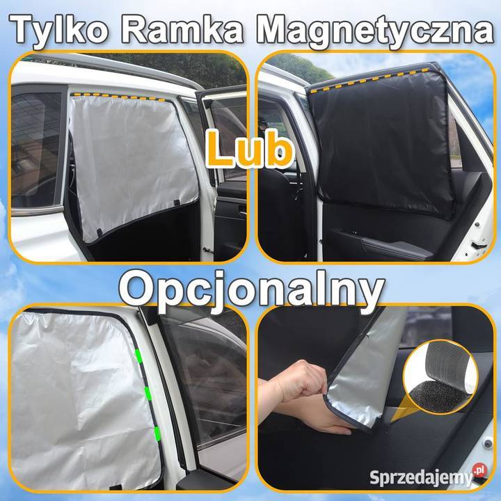 OSŁONY NA SZYBY DO AUTA magnetyczne UV 2 SZTUKI wielkopolskie Przeźmierowo sprzedam