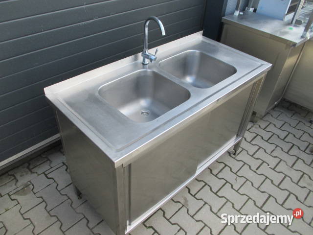 Zlew Gastronomiczny 2 Komorowy Drzwi Suwane Ostrów Wielkopolski