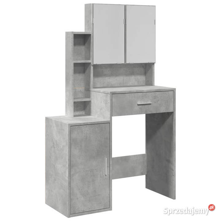 Toaletka z szafką szarość betonu 80x35x132 mazowieckie Warszawa