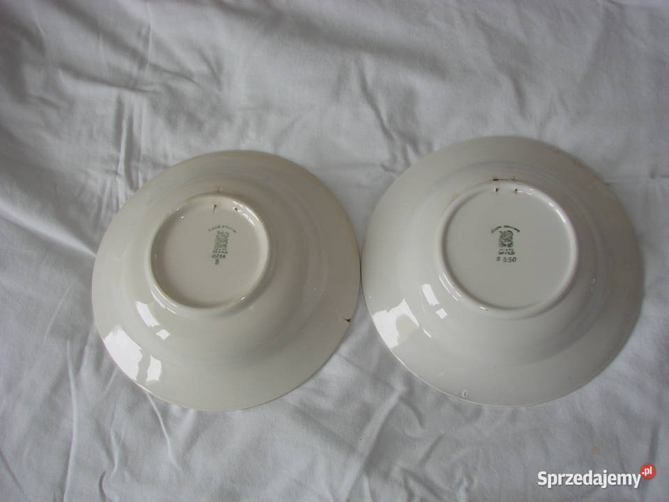 Włocławek fajansowy talerz PRL Pruszcz Gdański