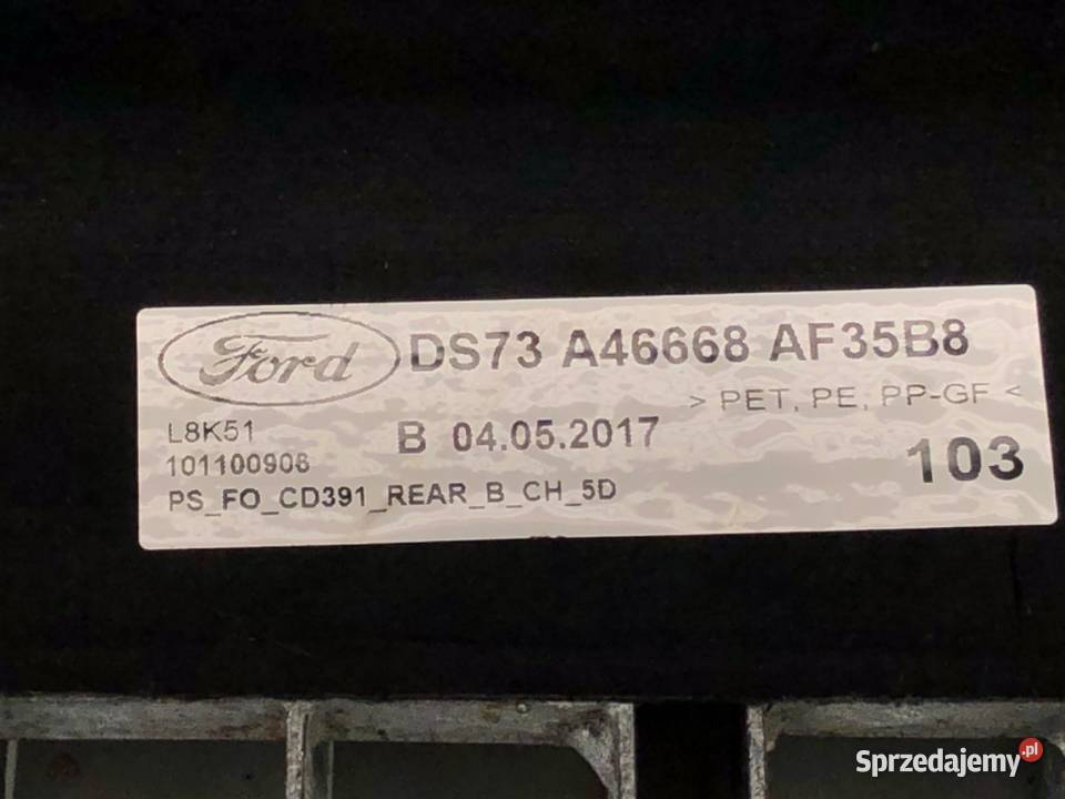 PÓŁKA TYŁ FORD MONDEO MK5 DS73A46668AF Hatchback osobowe