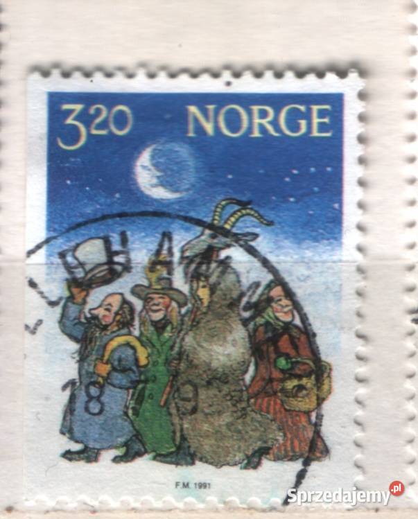 Zn Norwegia Mi 1082 kas 1991 śląskie Gliwice