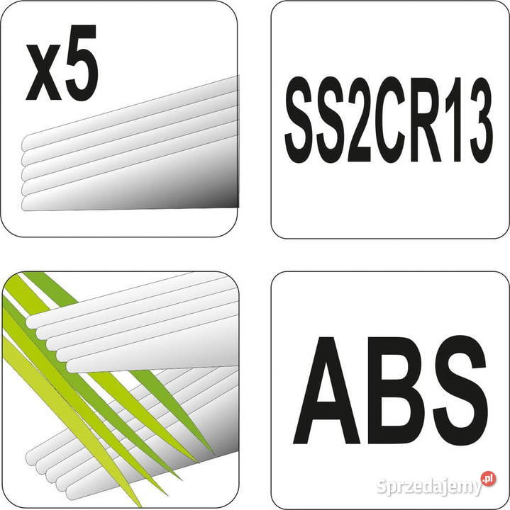 Nożyczki kuchenne do ziół wieloostrzowe śląskie