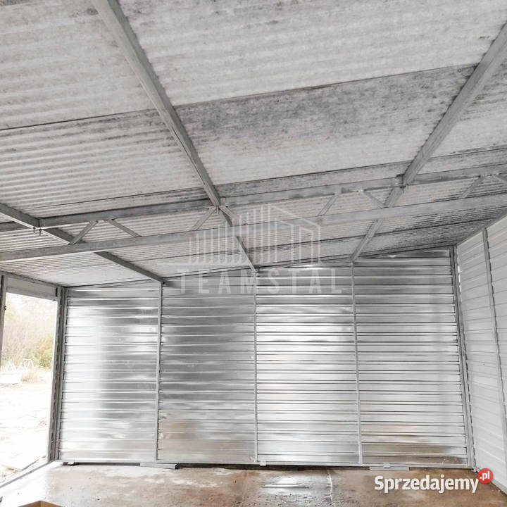 Garaż Blaszany 5x11 Brama dwuskrzydłowa 2x drzwi Pabianice