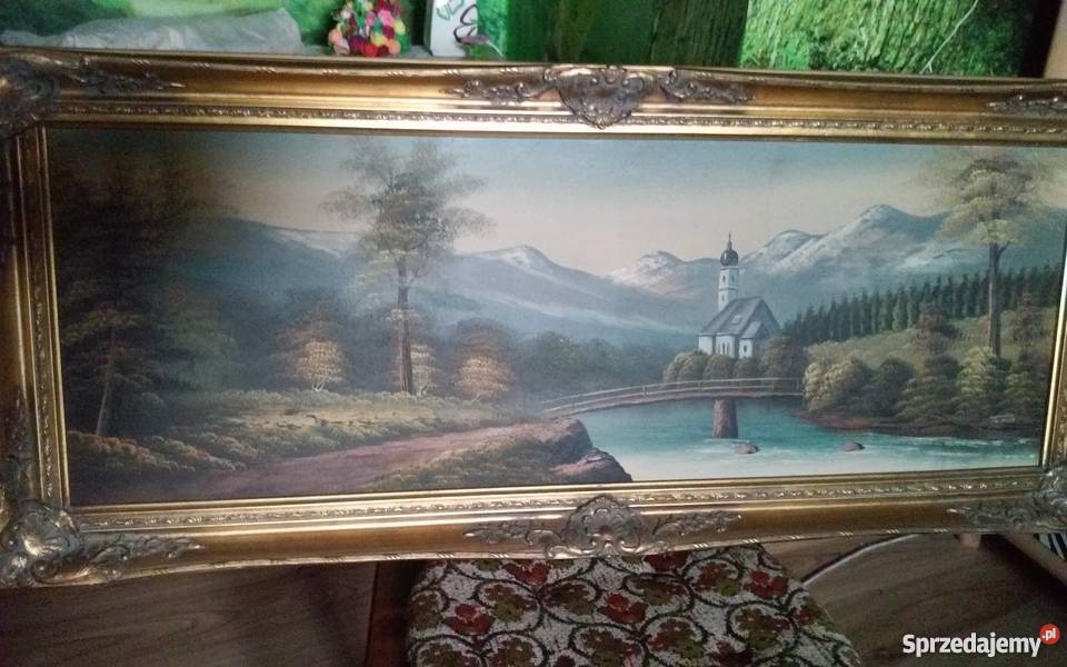 Piękne stare obrazy olejne na płótnie i nie Włocławek