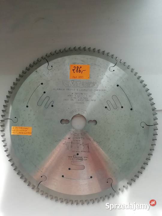 Piła tarcza do cięcia aluminium i laminatów CMT sprzedam