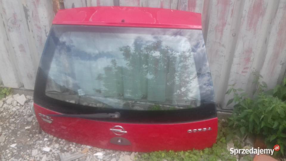 Klapa tylna bagażnika kompletna czerwona Opel Klapy bagażnika Kraków sprzedam