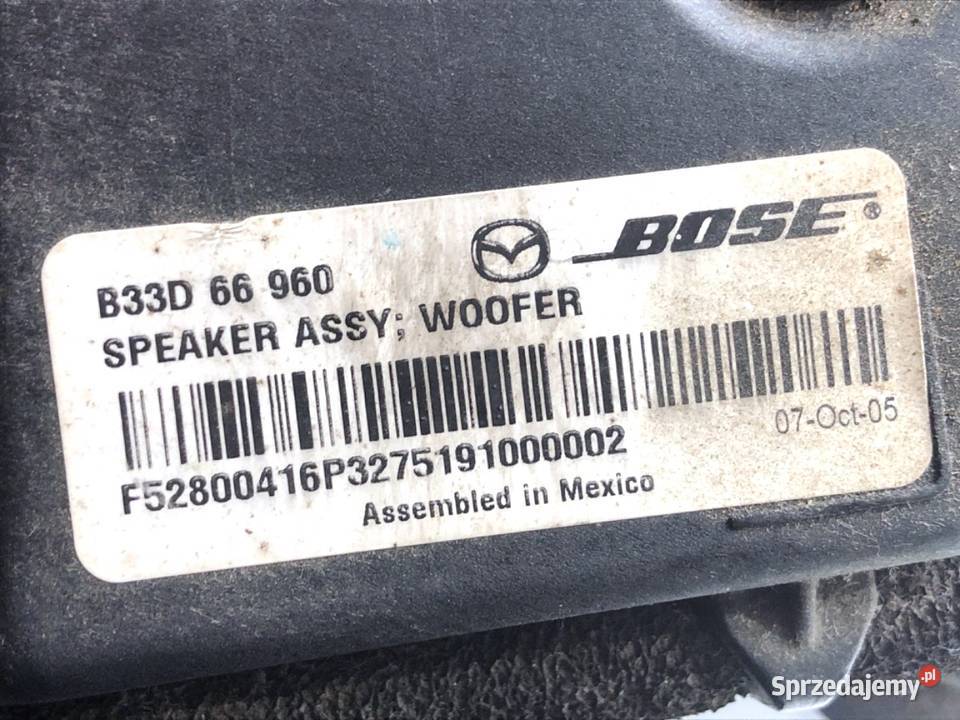 SUBWOOFER MAZDA 3 B33D66960 Hatchback 0309 osobowe