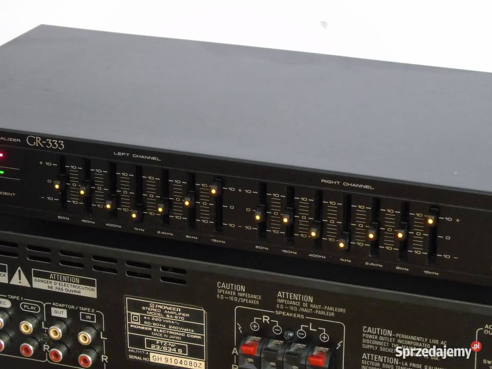 Korektor graficzny Pioneer GR333 sprawny DOSTAWA Jasło