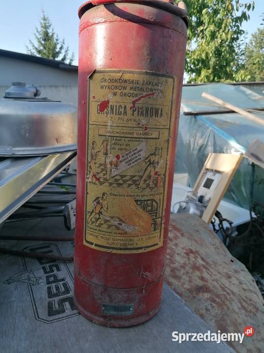 Gaśnica z okresu prlu Pozostałe Skarżysko-Kamienna