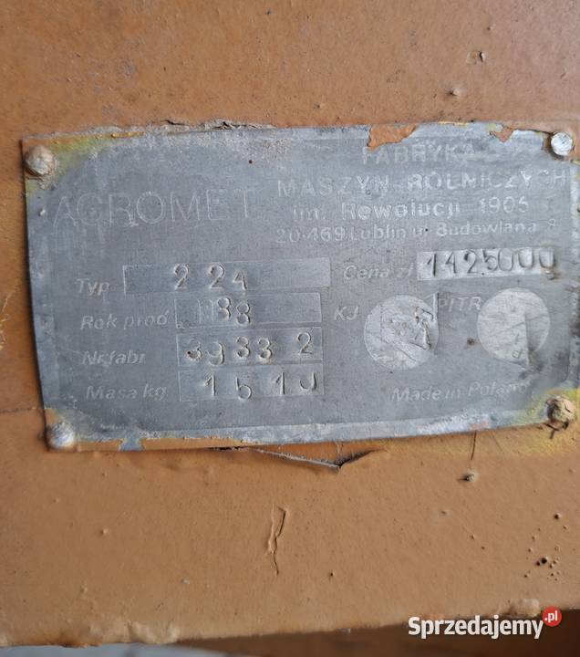 Prasa kostkująca Z 224 Juchowo