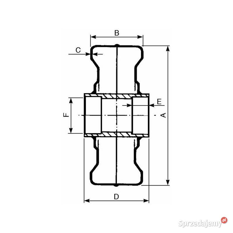 Stalowe koło 280x120mm z piastą 03088 Kamionna