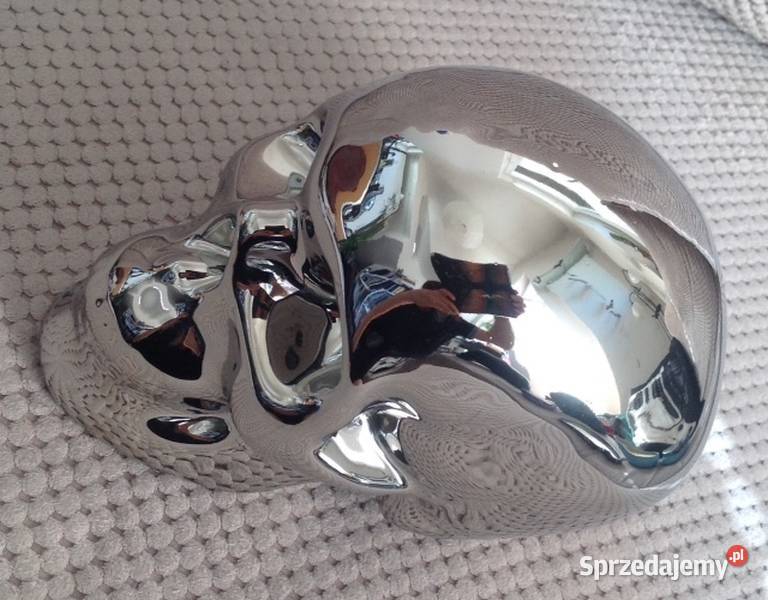 Skull chromowana czaszka skarbonka Dekoracje i ozdoby Tychy sprzedam