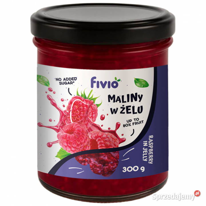 Owoce w żelu malina 300g podkarpackie Brzozów