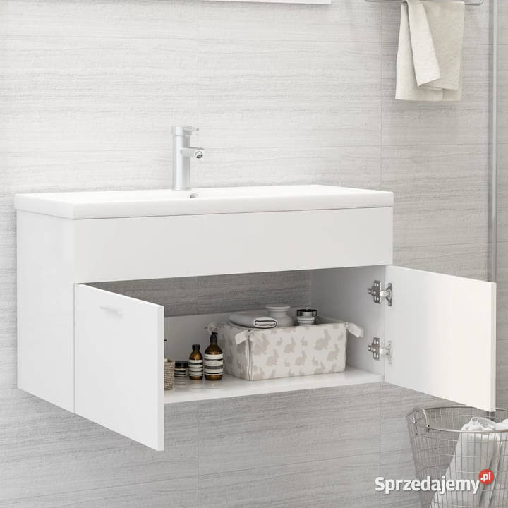 Szafka pod umywalkę biała 90x385x46 WM804665 Warszawa