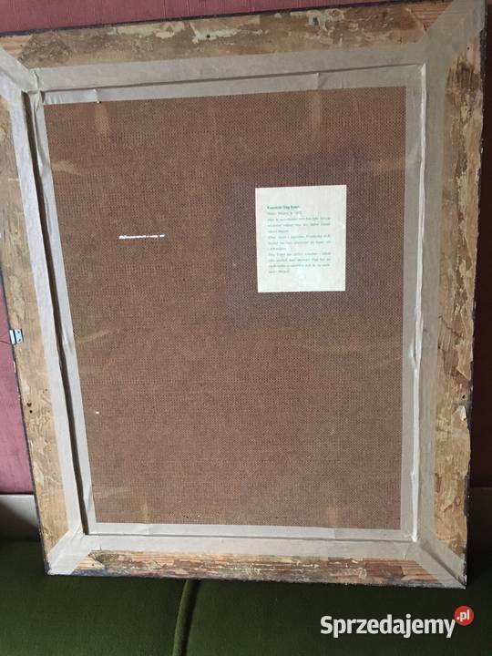 Stary obraz szwedzki pejzaż Konstnar Stig Evert Warszawa sprzedam