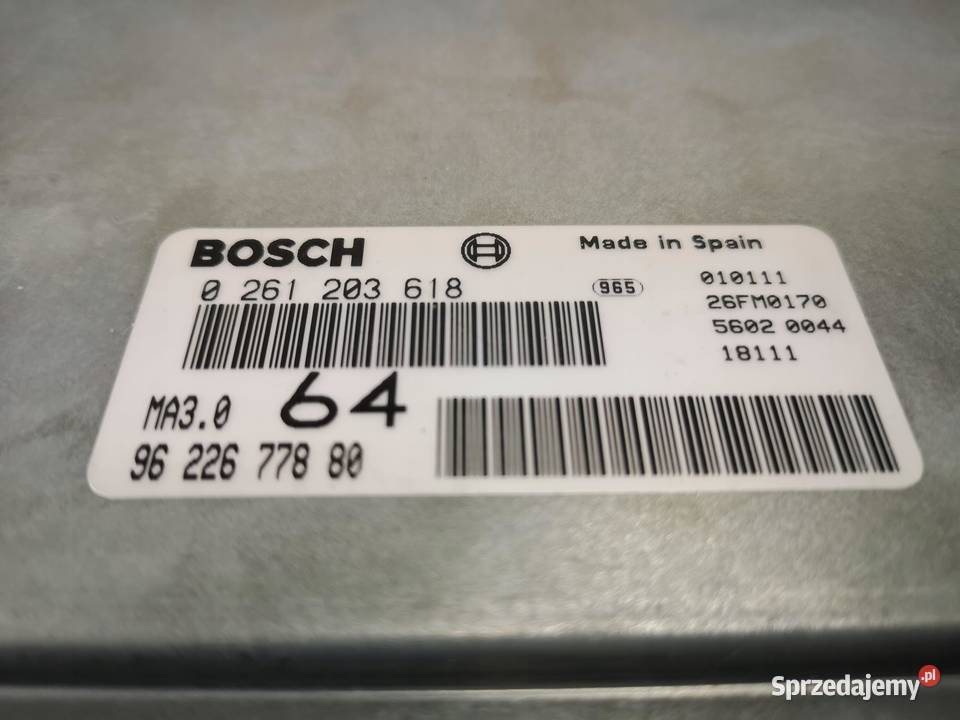 MODUŁ STEROWNIK ECU PEUGEOT 306 19932002 NOWY