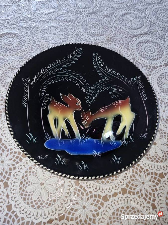 Półmisek ręcznie malowany Antyki, Sztuka, Kolekcje