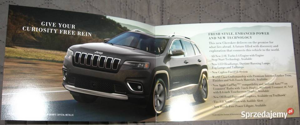 The 2019 JEEP Cherokee prospekt katalog Pozostałe pomorskie Kępice