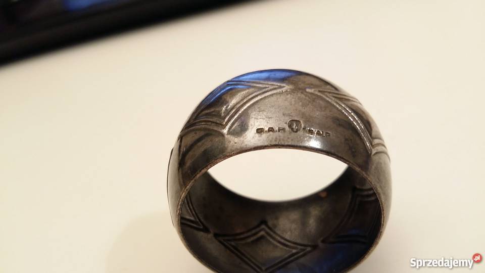 Serwetnik platerowany sygnowany GAB Kętrzyn