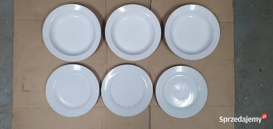 Talerze porcelanowe płaskie obiadowe Ryki