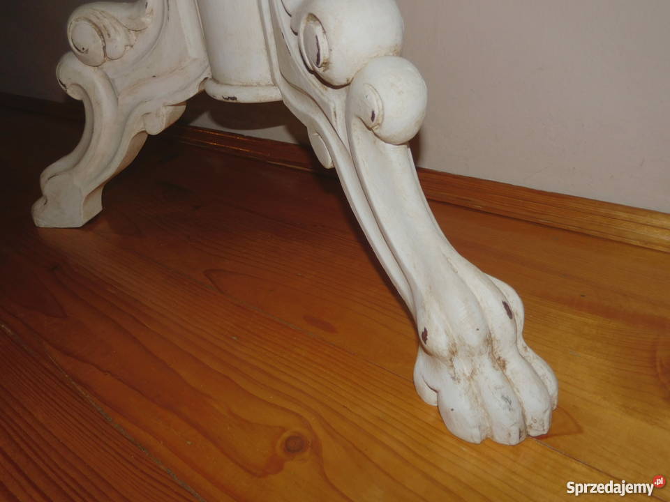 Konsola z gryfami shabby chic dolnośląskie Oleśnica