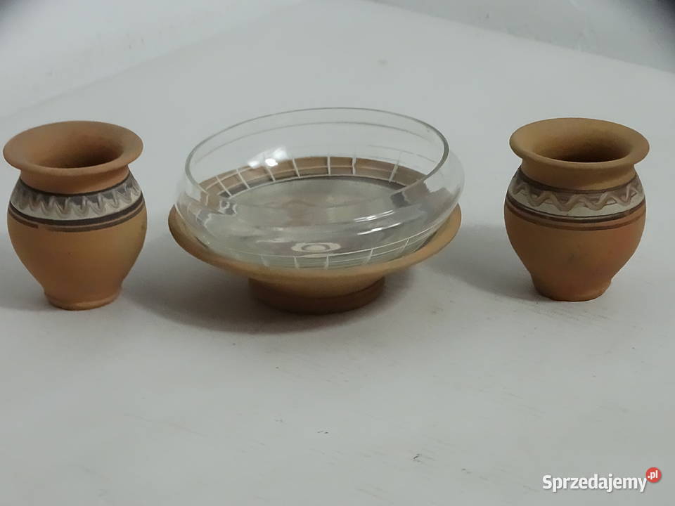 Stary zestaw ceramiczny IŁŻA PRL 1971 r Cepelia Biłgoraj sprzedam