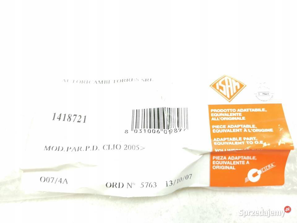 LISTWA ZDERZAKA PRAWY TYŁ RENAULT CLIO 0509 osobowe