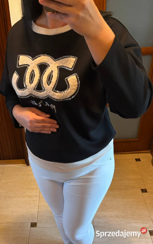 bluza damska czarna wiskoza Collection Rozmiar uniwersalny Pozostałe Szczecin