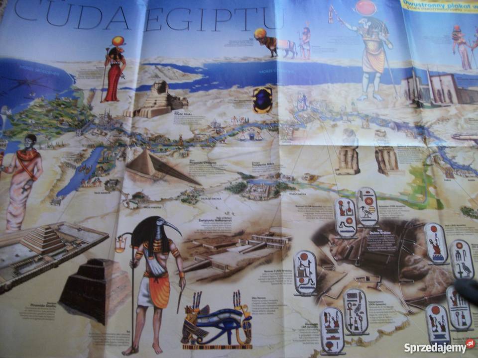DWUSTRONNY PLAKATCUDA STAROŻYTNEGO EGIPTU podkarpackie Przemyśl sprzedam