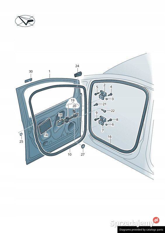 VOLKSWAGEN SEAT ZESTAW ELEMENTÓW MOCUJĄCYCH Pleszew