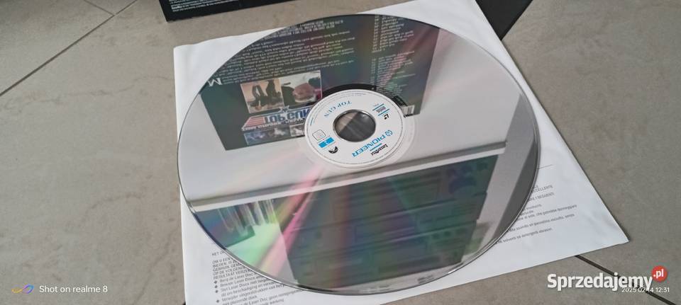 Laserdisc Top Gun PAL świętokrzyskie Sędziszów