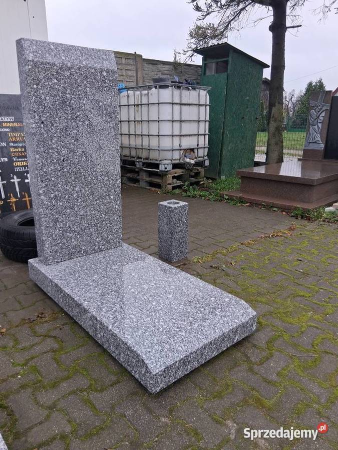 Nagrobek urnowy 120 x 60 granit strzegomski 12 Strzegom