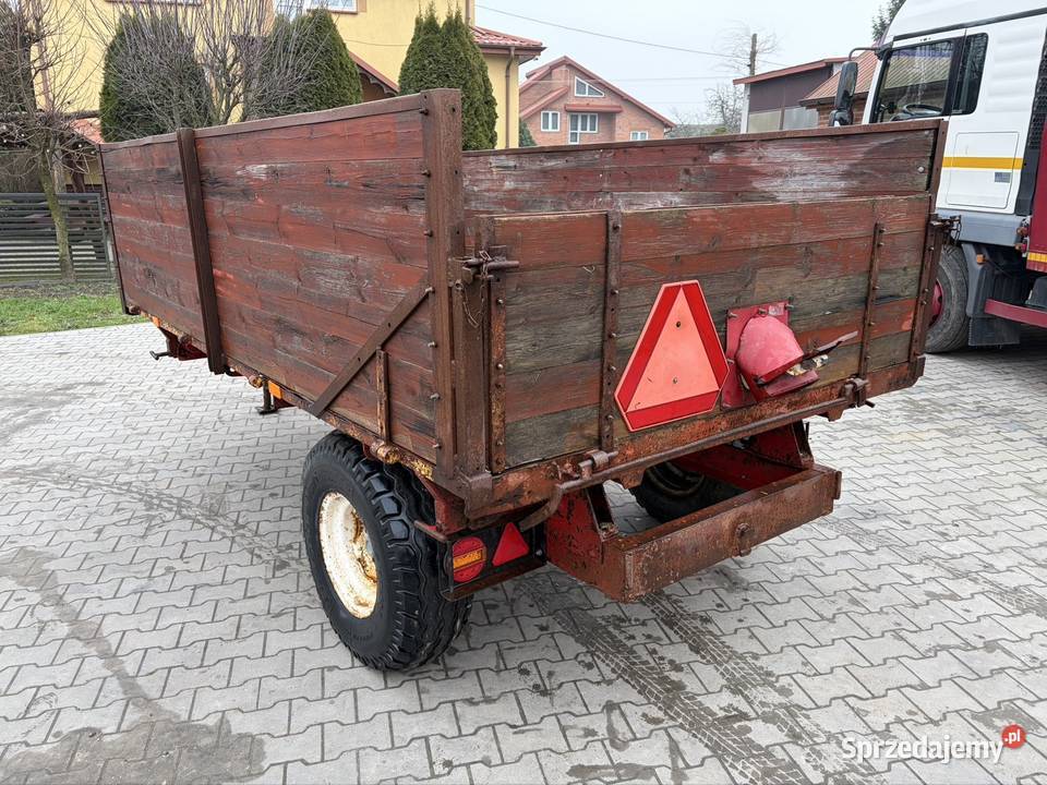 Przyczepa wywrotka jednoosiowa duńska lubelskie Dawidy
