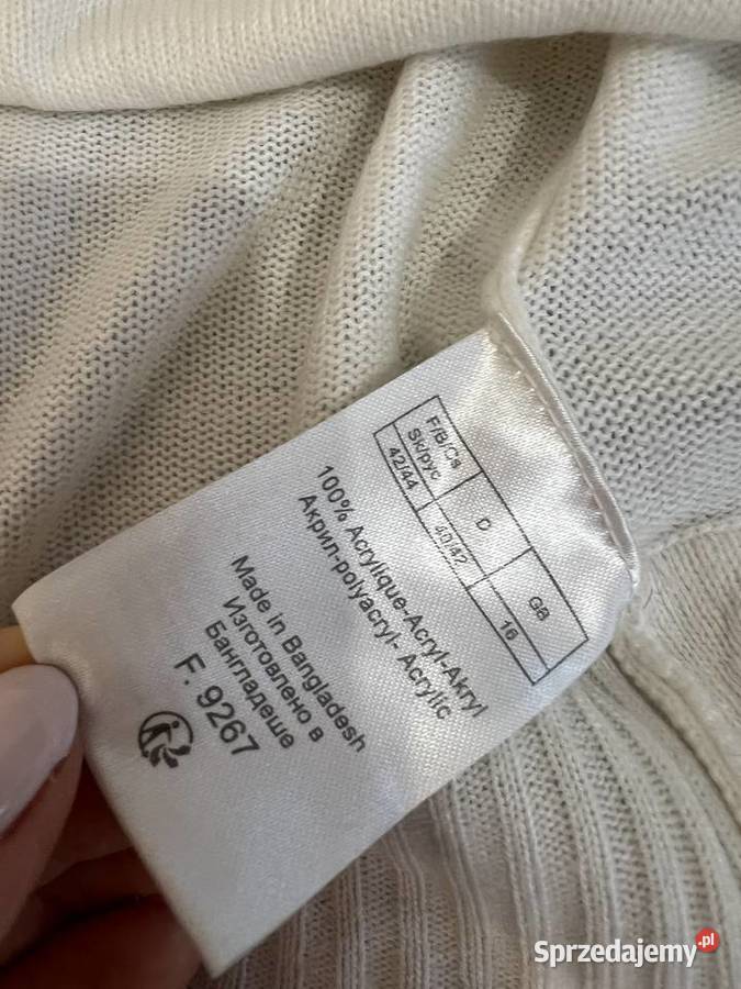 Bolerko bolero sweter biały kremowy Blancheporte Swetry i golfy Jasło