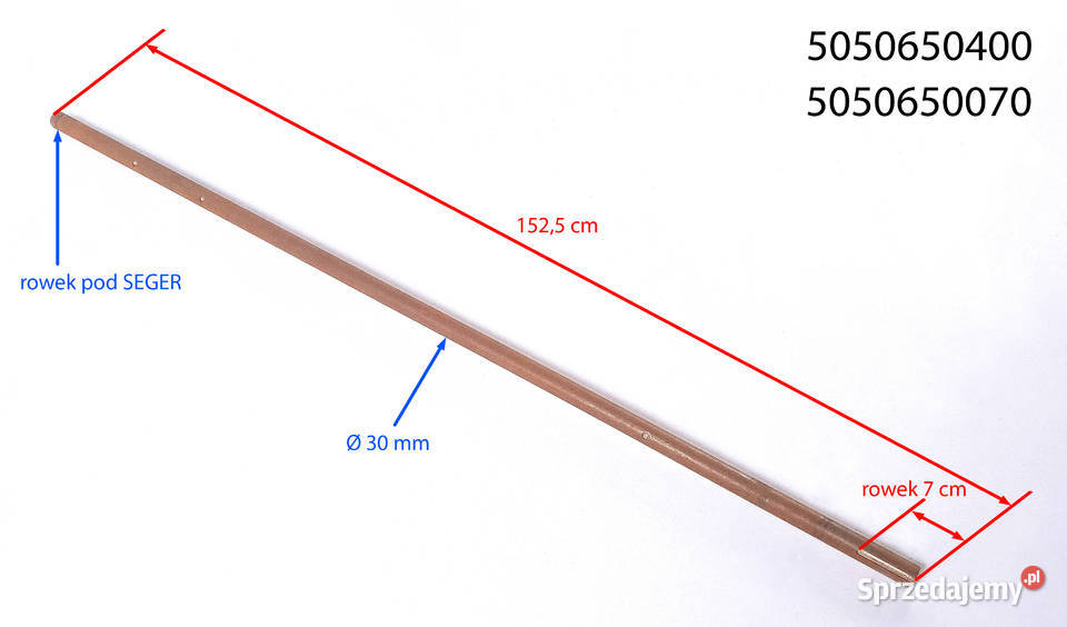 Wał Wirnika BIZON 5050650400 Do kombajnów Tyczyn