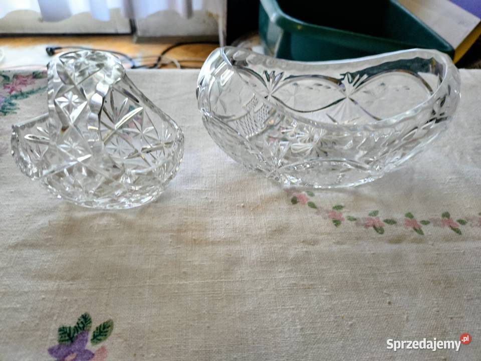 Dwa piękne kryształy z lat 70 tychKoszyczek i Porcelana i szkło podkarpackie Rzeszów