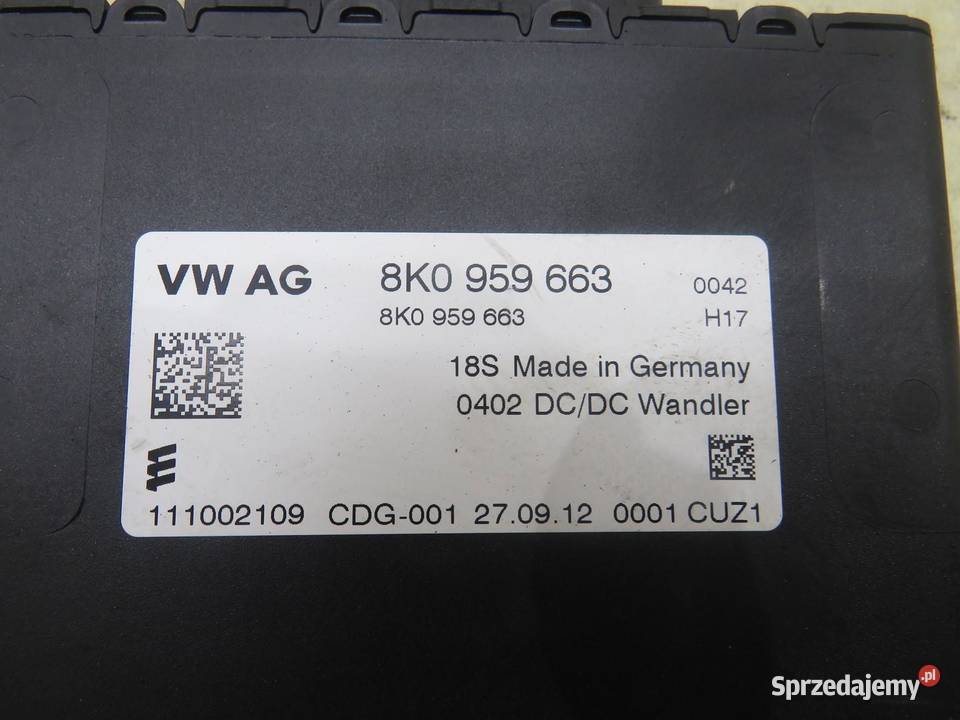 MODUŁ STEROWNIK NAPIĘCIA AUDI A4 B8 LIFT