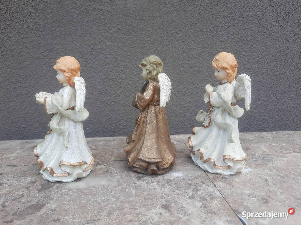 3x Figurka aniołek kompozyt 14 Tczew
