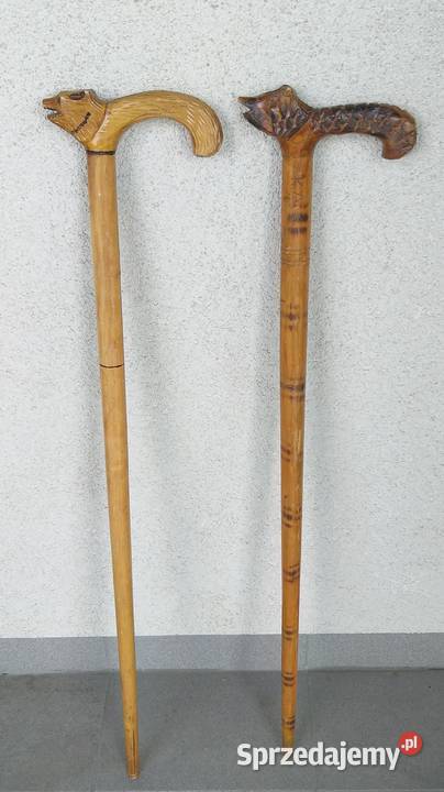 2 drewniane laski mazowieckie Warszawa