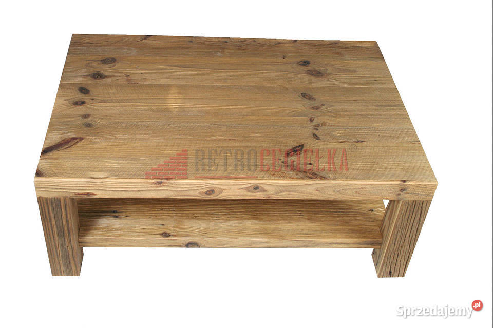 Stolik kawowy prostokątny stare drewno sosnowe