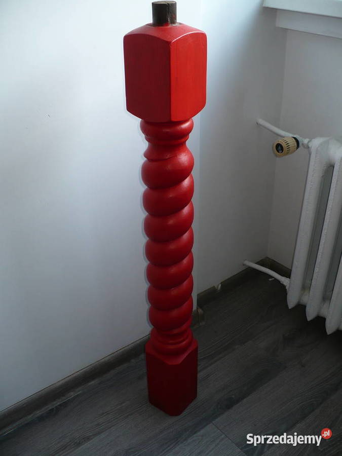 Słup Kolumna do schodów dębowa do odnowienia dolnośląskie Lubin