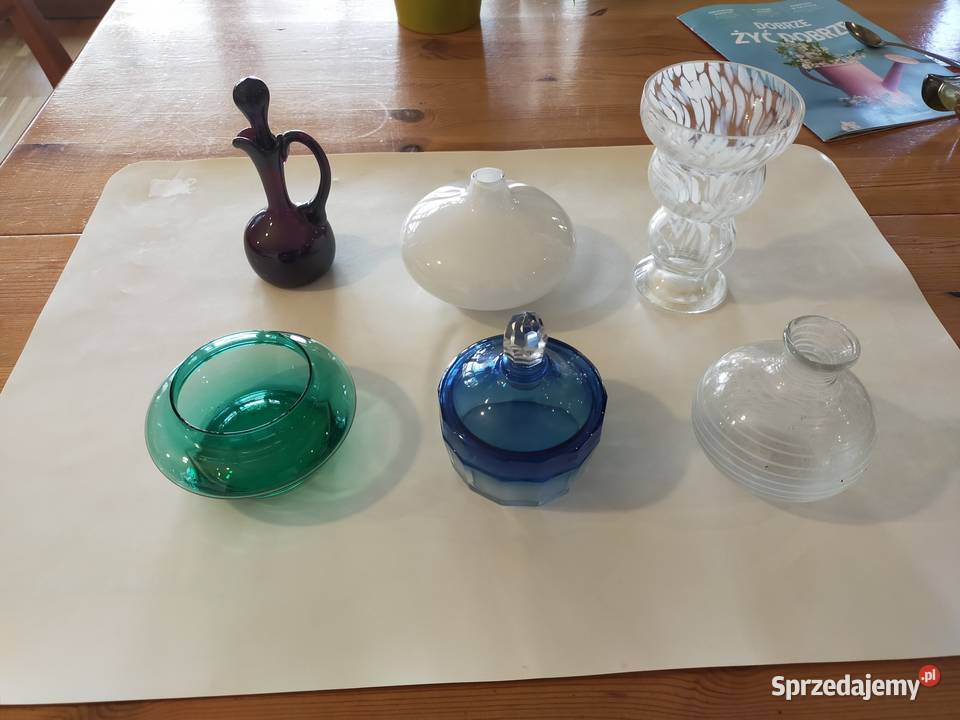 Stare kolorowe szkło prl