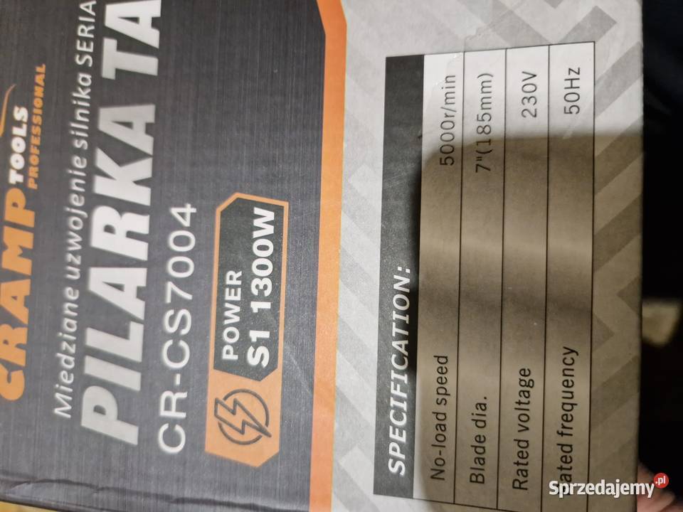 CRAMP CS7004 PILARKA TARCZOWA RĘCZNA 1300W 185MM Głogowa