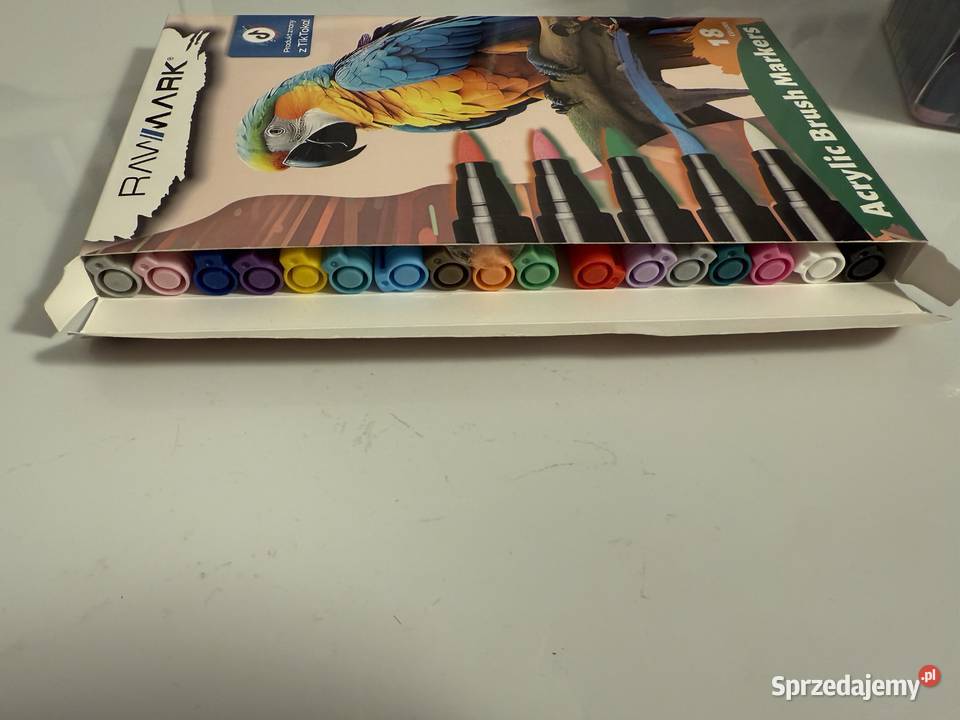 Zestaw akrylowych flamastrów kolorowanka prawie Warszawa sprzedam