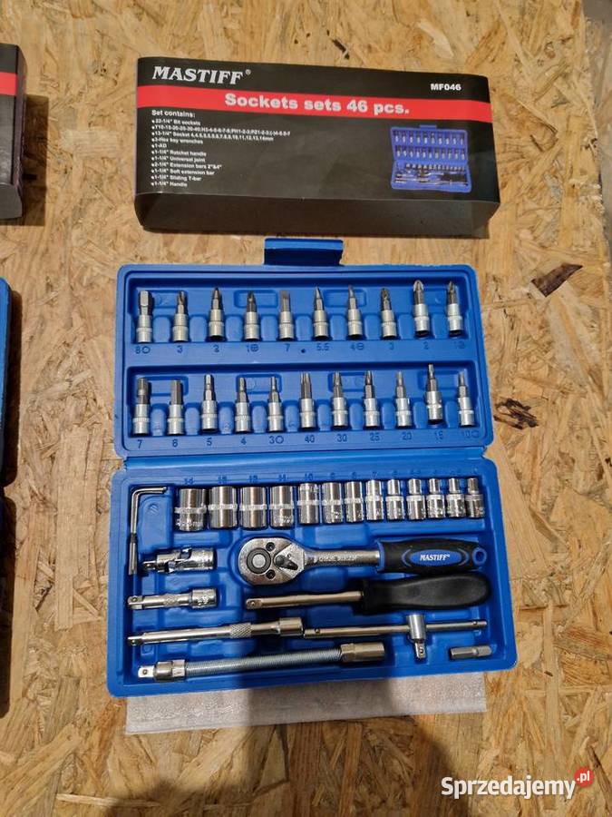 ZESTAW KLUCZY NASADOWYCH KLUCZE NASADOWE BITY Ręczne Głogowa