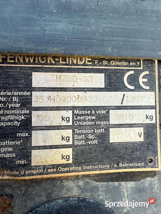 wózek widłowy LINDE H20D Perkins Triplex 460m Działoszyn