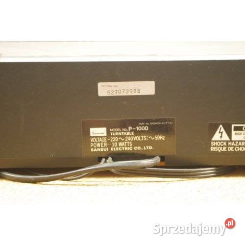Sansui P1000 Gramofon z serii System 1000 sprzedam